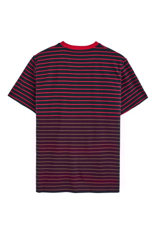 T-shirt regular - Azul-marinho e vermelho