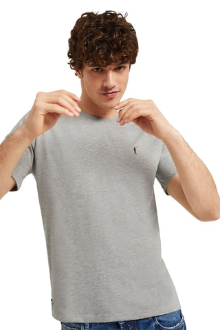 T-shirt Cinzento-claro mesclado