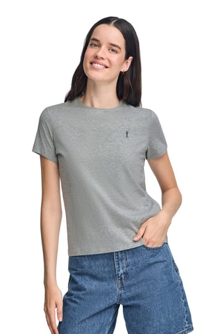 T-shirt slim - Cinzento
