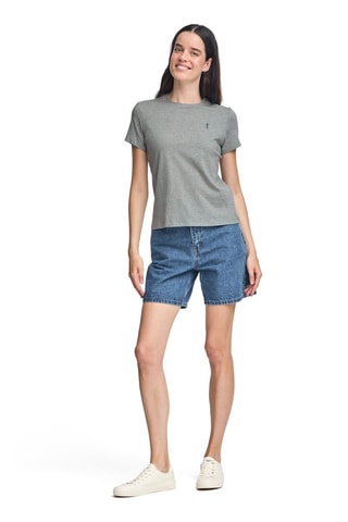 T-shirt slim - Cinzento