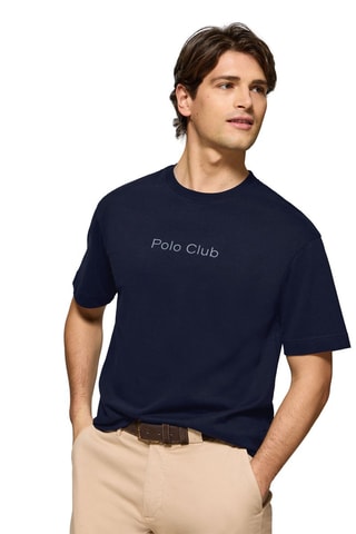 T-shirt relaxed - Azul-marinho
