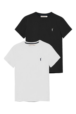 2 t-shirts slim - Blanc et noir