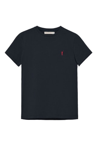 3 t-shirts slim - Preto, azul-marinho e branco