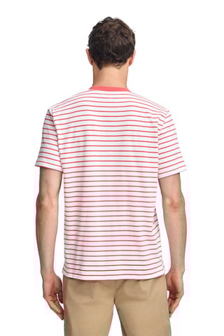 T-shirt regular - Branco e vermelho