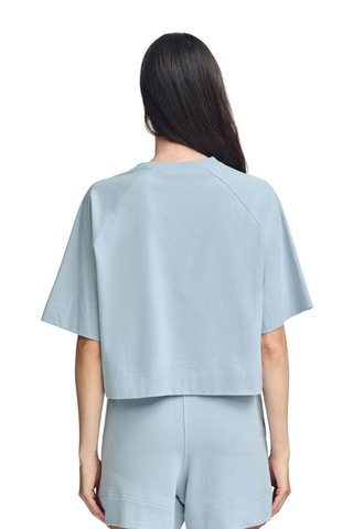 T-shirt relaxed - Azul-claro