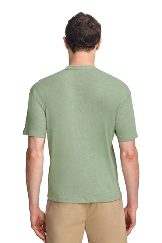 T-shirt regular em linho - Verde