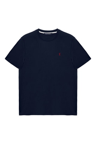 5 t-shirts Cinzento mesclado, cinzento escuro, azul, azul-real e branco