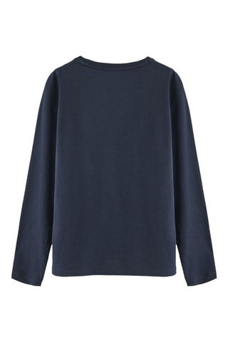 T-shirt slim - Azul-marinho