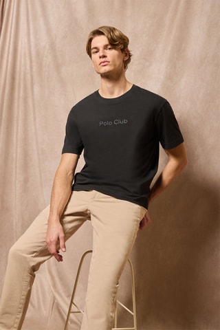 T-shirt relaxed - Preto