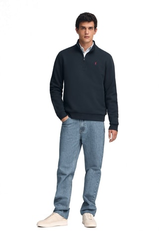 Sweat regular - Azul-marinho