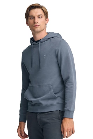 Sweat slim com capuz - Azul