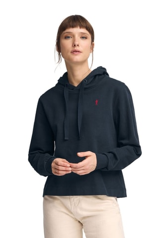 Sweat com capuz - Azul-marinho