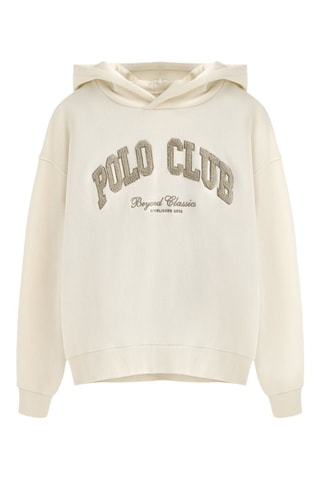 Sweat com capuz - Cru