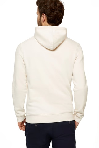 Sweat com capuz em algodão biológico Cru