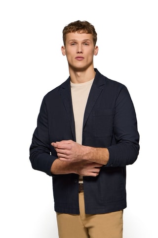 Blazer regular - Azul-marinho