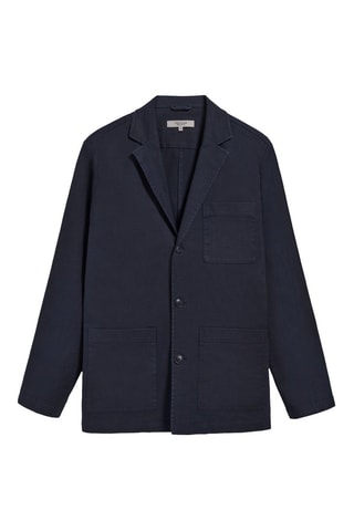 Blazer regular - Azul-marinho