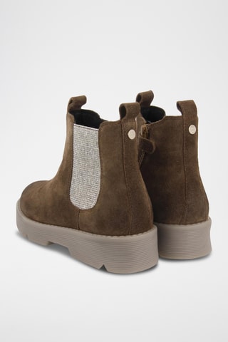 Nubuck Enkellaarzen - Taupe