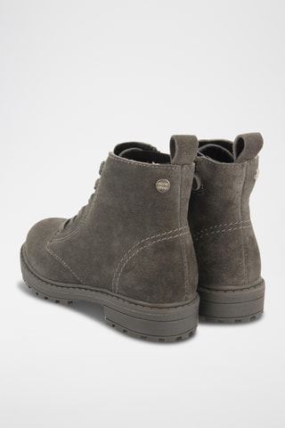 Nubuck Enkellaarzen - Grijs