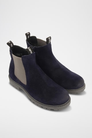 Nubuck Boots - Marineblauw