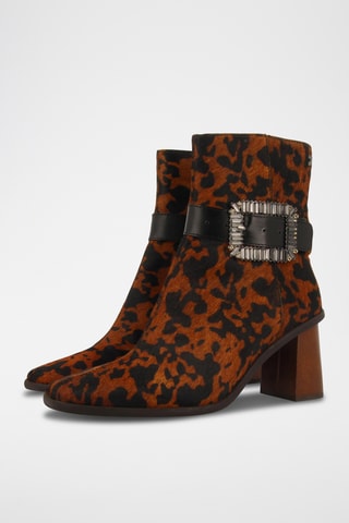 Leren Enkellaarzen - Bruin