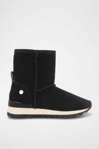 Gevoerde Enkellaarzen - Zwart