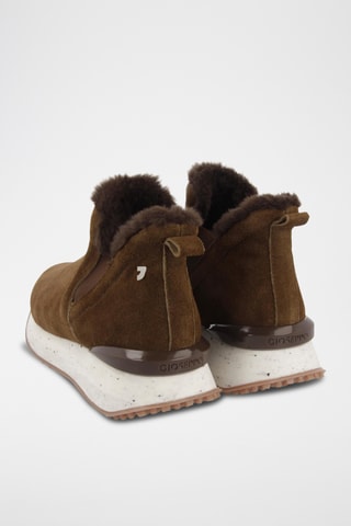 Nubuck Gevoerde Slip-ons - Bruin