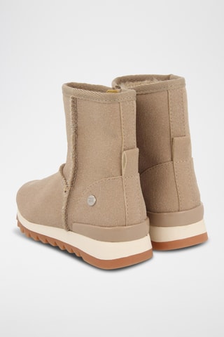 Gevoerde Enkellaarzen - Taupe