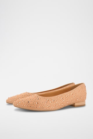 Nubuck Ballerina's - Zalmroze