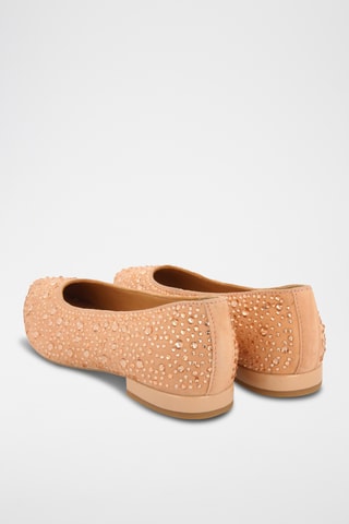 Nubuck Ballerina's - Zalmroze