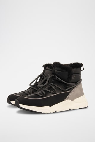 Gevoerde Enkellaarzen - Zwart