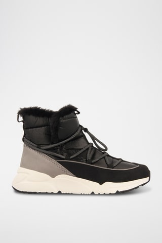 Gevoerde Enkellaarzen - Zwart