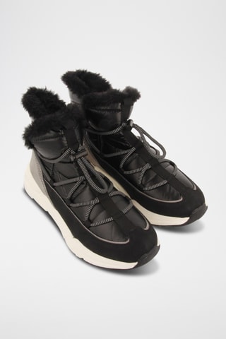 Gevoerde Enkellaarzen - Zwart