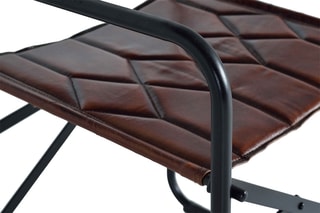 2 chaises pliables Marron et noir