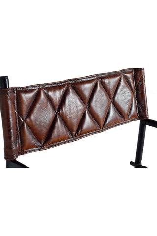 2 chaises pliables Marron et noir