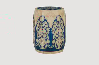 Tabouret en manguier - 37 x 50 x 37 cm