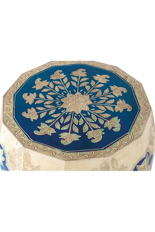 Tabouret en manguier - 37 x 50 x 37 cm