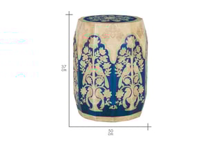 Tabouret en manguier - 37 x 50 x 37 cm