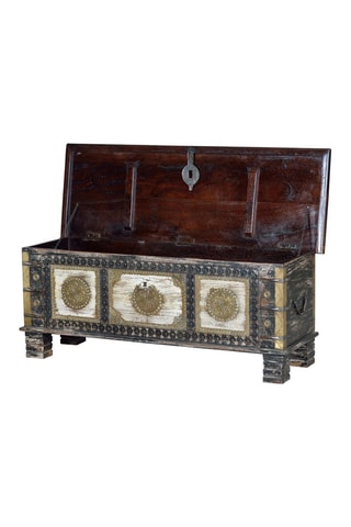 Coffre - Naturel et doré