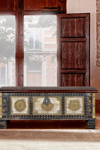 Coffre - Naturel et doré