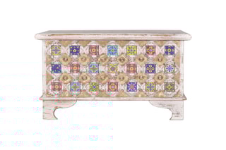 Coffre - Blanc et doré