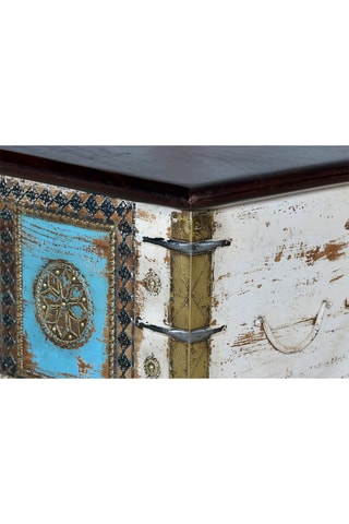 Coffre - Blanc et doré