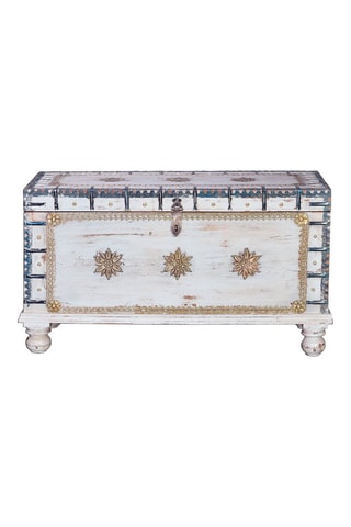 Coffre - Blanc et doré