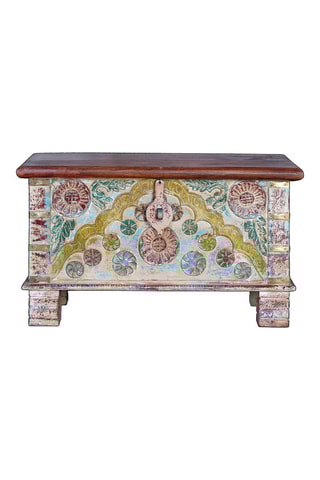 Coffre - Naturel et doré