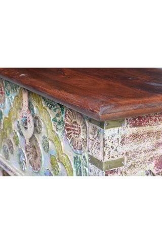 Coffre - Naturel et doré