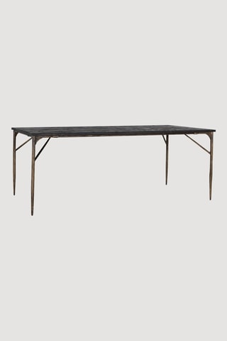 Table à manger en bois massif - 200 x 100 x 76 cm