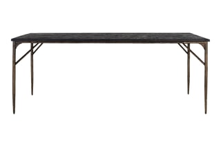 Table à manger en bois massif - 200 x 100 x 76 cm