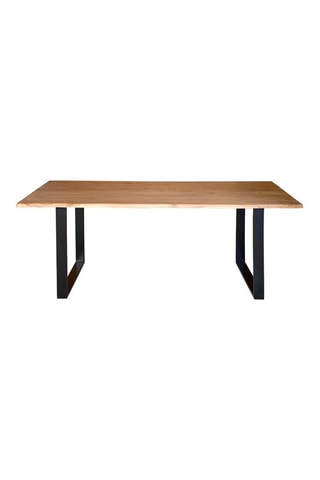 Table à manger - Naturel et noir