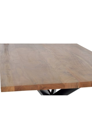 Table à manger - Naturel et noir