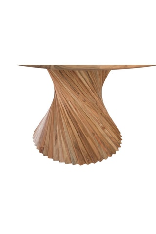 Table à manger en bois d'acacia - 130 x 76 x 130 cm
