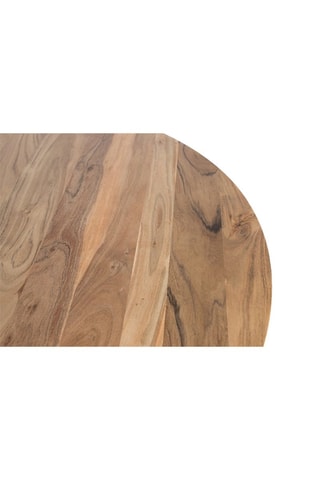 Table à manger en bois d'acacia - 130 x 76 x 130 cm